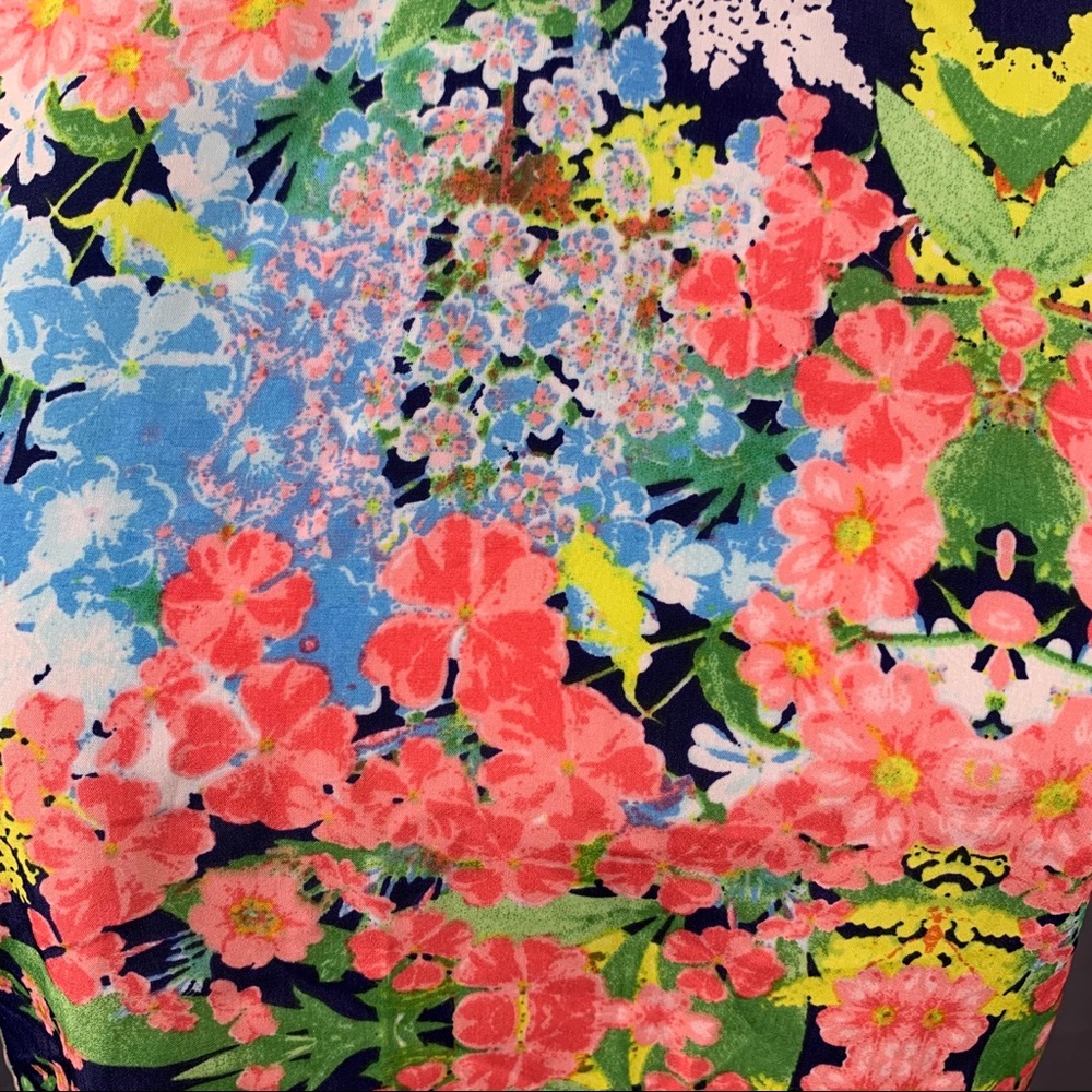 Color Thread Colorful Floral Long Tee (M) - Picture 6 of 16